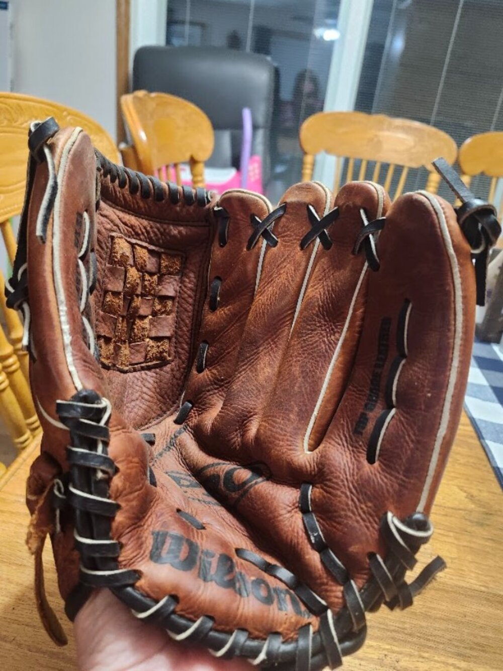 Wilson Aztec 12 1/2" A1850 PRO9 Top Leather ball Glove Mitt Right handed Tite